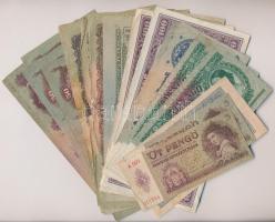 32db-os vegyes magyar pengő bankjegy tétel, közte "A Vörös Hadsereg Parancsnoksága" darabokkal is T:III,III-