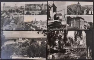 163 db MODERN magyar városképes lap az 50-es évekből / 163 modern Hungarian town-view postcards from 1950