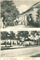 1912 Vízkelet, Cierny Brod; Ábrahámfy-féle kastély, Grünhut Salamon vegyeskereskedése és saját kiadása. Bódy fényképész / shop, castle (EK)