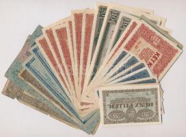 1913-1923. 31db-os vegyes magyar korona bankjegy tétel, közte 1920. 10K (2x) sorszámkövetők T:I,III,III-