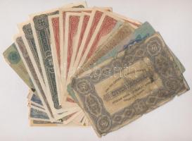 1913-1923. 31db-os vegyes magyar korona bankjegy tétel, közte 1920. 10K (2x) sorszámkövetők T:I,III,...