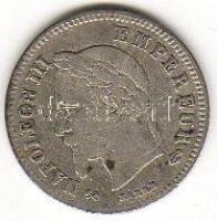 Franciaország 1866K 20c ezüst T:4 R!!