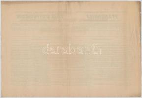 Budapest 1917. "Kisbirtokosok Országos Földhitelintézete" 4 1/2%-os záloglevele 2000K-ról,...