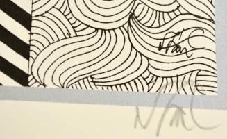 Szász Endre (1926-2003): Női arc. (Emese). Szitanyomat, sorszámozott, jelzett, 40×35 cm