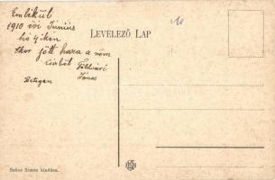 1910 Csízfürdő, Cíz Kúpele; Horváth nyaraló, kölcsönkönyvtár, Szűcs Simon Első Csízi Bazára és saját...