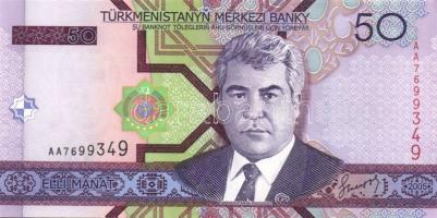 Türkmenisztán 1993. 1M, 5M + 2005. 50M, 100M, 500M T:I