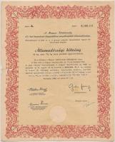 Budapest 1946. A Magyar Köztársaság 4%-al kamatozó búzaértékben megállapított államadóssága 10kg búza pénzbeli egyenértékéről (3x) sorszámkövetők, szárazpecséttel T:III-