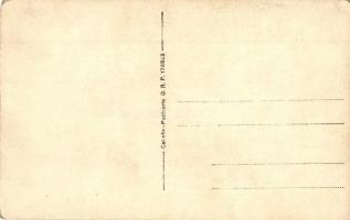 ~1920 Magyar oldalkerekes vontató gőzhajó MÁV 211-es uszállyal egy áruszállító gőzhajó vontatására k...