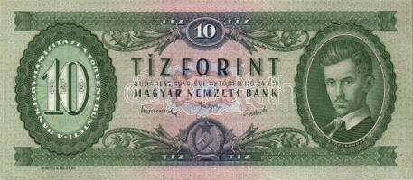 1949. 10Ft T:II+ alig látható egyetlen hajlással!