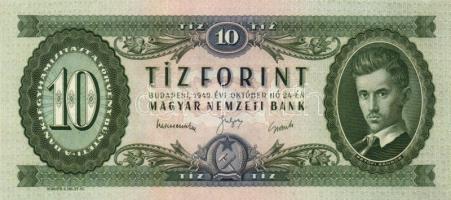 1949. 10Ft hátoldali egyenetlen számozással T:I