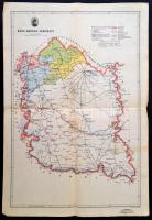 Bács-Bodrog vármegye térképe, 1:420000, M. Kir. Állami Térképészet, 50,5×35 cm