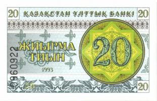Kazahsztán 1993. 1ty, 2ty, 5ty, 10ty,  20ty, 1T T:I