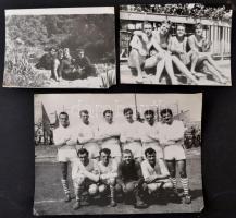 cca 1961-1965 Vegyes, nagyrészt pécsi férfi és női kézilabdázókat ábrázoló fotó tétel, közte néhány ...
