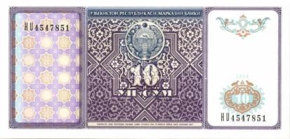 Üzbegisztán 1994. 1S, 3S, 5S, 10S, 50S T:I