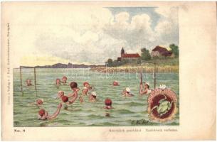 Water polo. Druck u. Verlag v. J. Fink No. 9. s: O. Kubel (EK)