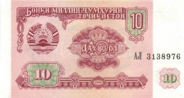 Tadzsikisztán 1994. 1R, 5R, 10R, 20R, 50R komplett sor! T:I