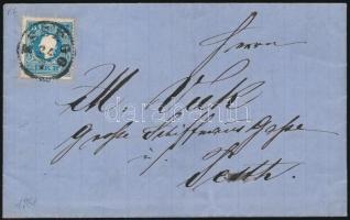 15kr II plate-flaw stamp on cover ,,ESSEGG", 15kr II lemezhibás bélyeg levélen ,,ESSEGG"
