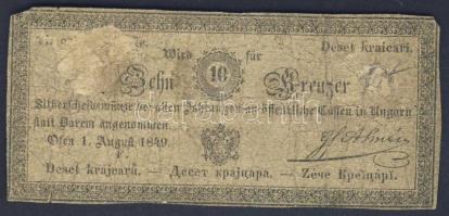 1849. 10 ezüst kr "Almassy" T:IV