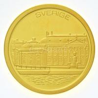1996. Európa - Svédország Au emlékérem (3,11g/0.585/20mm) T:PP  1996. Europe - Sverige Au commemorative medallion (3,11g/0.585/20mm) C:PP
