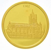 1996. Európa - Írország Au emlékérem (3,16g/0.585/20mm) T:PP  1996. Europe - Éire Au commemorative medallion (3,16g/0.585/20mm) C:PP