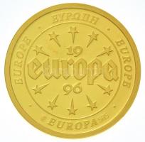 1996. "Európa - Franciaország" Au emlékérem (3,12g/0.585/20mm) T:PP 
1996. "Europe -...