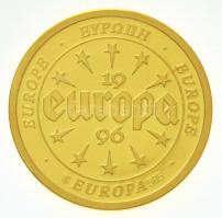 1996. "Európa - Németország" Au emlékérem (3,12g/0.585/20mm) T:PP 
1996. "Europe - D...