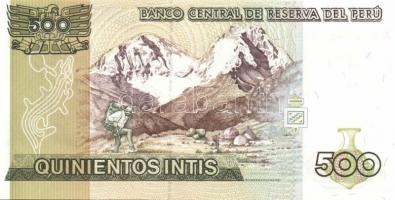 Peru 1985.6.21. 5000S + 1987.6.26. 10I, 50I, 100I, 500I + 1988.6.28. 1000I, 5000I T:I Összesen 7db b...