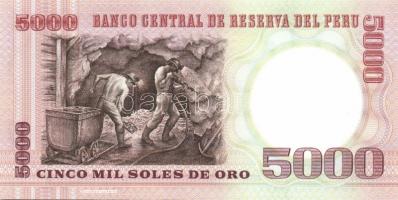 Peru 1985.6.21. 5000S + 1987.6.26. 10I, 50I, 100I, 500I + 1988.6.28. 1000I, 5000I T:I Összesen 7db b...