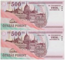 2006. 500Ft "EB" "50. évforduló 1956. október 23." (2x) sorszámkövetők T:I