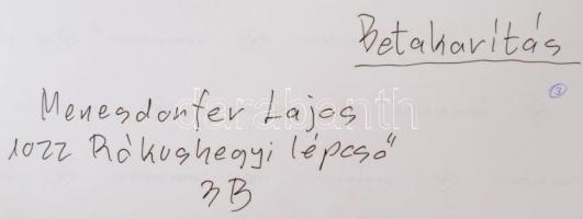 cca 1993 Menesdorfer Lajos (1941-2005) budapesti fotóművész hagyatékából, feliratozott vintage fényk...