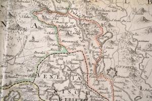 Bosznia és Hercegovina térképe ,,Das Koenigreich Bosnien und die Herzegovina (Rama)"  Wien, 178...