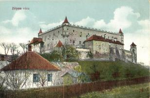 Zólyom, Zvolen; vár / Zvolensky Zámok, Hrad / castle (megerősített sarkak / restored corners)