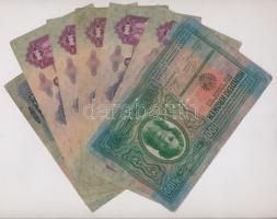1912. 100K + 1913. 20K + 1930. 100P (5x) csillagosak T:III,III-