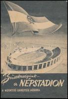 1953 Büszkeségünk a Népstadion a megnyitó ünnepség műsora, 30p.  19x13cm