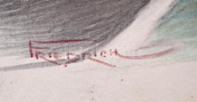 cca 1930 Friedrich János (1874-1959) szentesi fényképész műtermében készült, 2 db vintage portré fén...