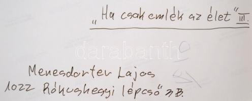 cca 1991 Menesdorfer Lajos (1941-2005) budapesti fotóművész hagyatékából, feliratozott vintage fényk...