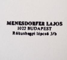 cca 1984 Menesdorfer Lajos (1941-2005) budapesti fotóművész hagyatékából, feliratozott, pecséttel je...