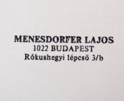 cca 1985 Menesdorfer Lajos (1941-2005) budapesti fotóművész hagyatékából, feliratozott, pecséttel je...