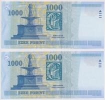2005. 1000Ft "DB" (2x) sorszámkövetők T:I