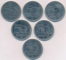 2005. 50Ft Cu-Ni "Gyermekmentő Szolgálat" + 2006. 50Ft Cu-Ni "1956 tiszteletére"...