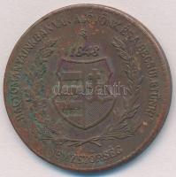 1848. A hagyományainkban van a jövőnk és a becsületünk - Nemzetőrség / Református Nagytemplom - Debrecen kétoldalas Br emlékérem (32mm) T:2 patina