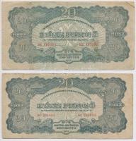 1944. 10-100P "A Vöröshadsereg Parancsnoksága" (8x) T:III,III-