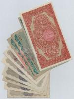 Ausztria 1922. 10K (5x) + 20K (3x) + 100K (2x) + Magyarország 1920. 1K + 2K T:I--III-
Austria 1922....