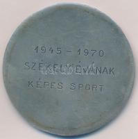 1970. "Ezüstjubileum" egyoldalas jelzett Ag emlékérem, hátoldalán gravírozva (111g/0.925/6...