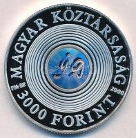2000. 3000Ft Ag "Gábor Dénes" tanúsítvánnyal T:PP 
Adamo EM166