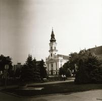 1982 Kecskeméti városképek, a szélmalommal, Menesdorfer Lajos (1941-2005) budapesti fotóművész hagya...