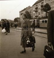 cca 1958 Budapest, Moszkva tér, Kotnyek Antal (1921-1990) budapesti fotóriporter hagyatékából 6 db v...