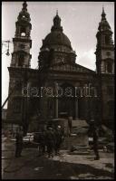 cca 1953 Budapest, a ,,földalatti villamos" (mai értelemben metró) építkezéséről készült riport...