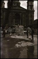 cca 1953 Budapest, a ,,földalatti villamos" (mai értelemben metró) építkezéséről készült riport...