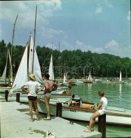 1955 Balatonfüred, Kotnyek Antal (1921-1990) budapesti fotóriporter hagyatékából 6 db vintage negatí...